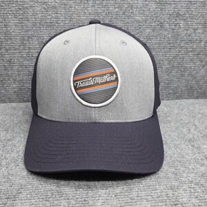 Travis Mathew Hat Cap Fitted Adult XL Gray Blue Golfer Golf Lightweight Mens